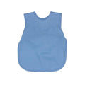 BapronBaby Minimalist Dusty Blue Bapron - No Neck Tie Safer Bib for Baby & Toddler - Soft Waterproof Stain Resistant - Machine Washable - Sz Baby/Toddler 6m-3T