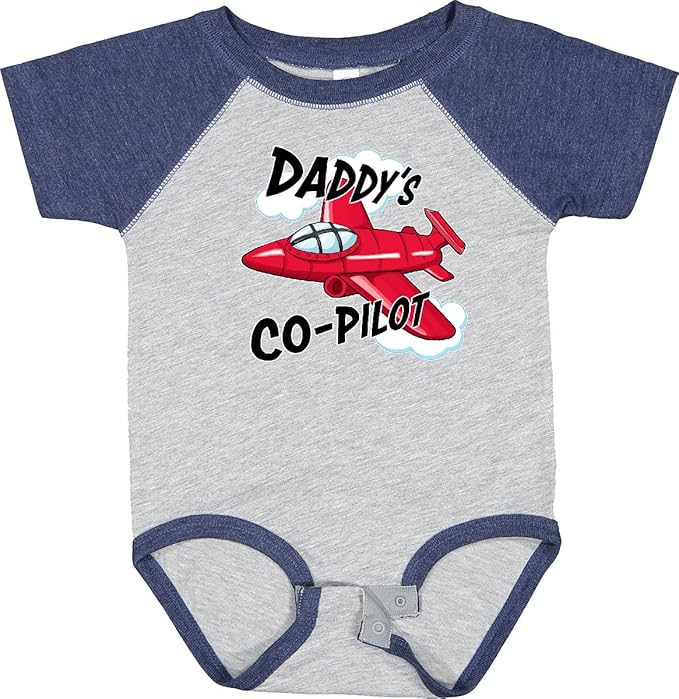 inktastic Daddys Co-Pilot for Fathers Day Baby Bodysuit