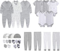 Newborn Layette Gift Set 27-Piece Baby Girl Clothes Bodysuits, Pants Essentials and Accessories 0-12Months