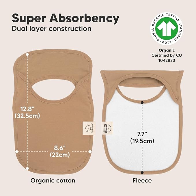 8-Pack Baby Bibs for Boys, Girls - Pullover Bibs for Drooling Teething Baby Girl & Boy Toddler, Newborn, Soft & Absorbent, Cute Colors, Large Torso Coverage Keep Infant Clean & Dry (Roarsome)
