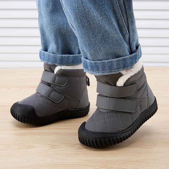 BMCiTYBM Toddler Baby Snow Boots Winter Shoes Boys Girls Cold Weather Baby Faux Fur Shoes