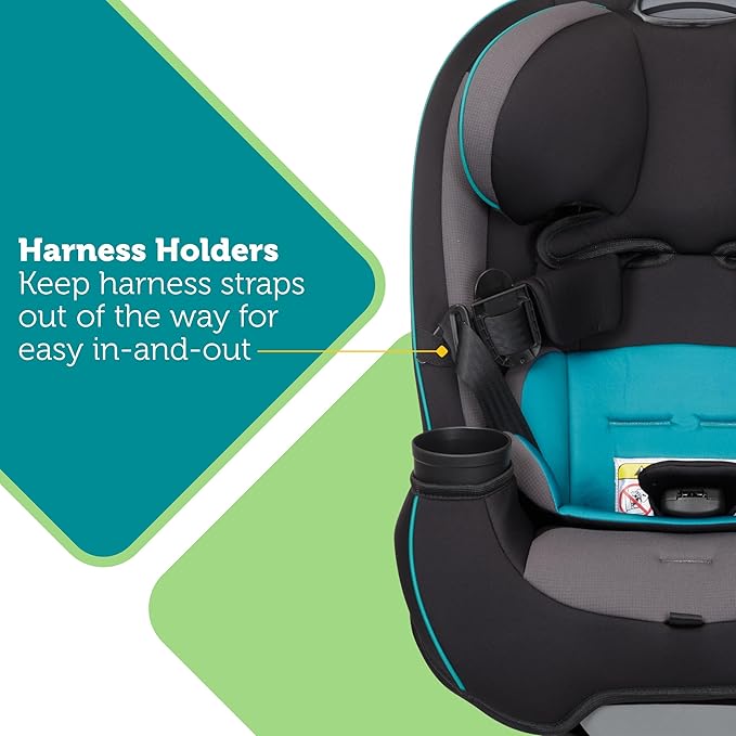 Safety 1st Grow and Go All-in-One Slim Convertible Car Seat, Rear Facing, 5-40 lbs, Forward Facing (30–65 lbs), High Back Booster Seat 40-100 pounds, Alaskan Blue