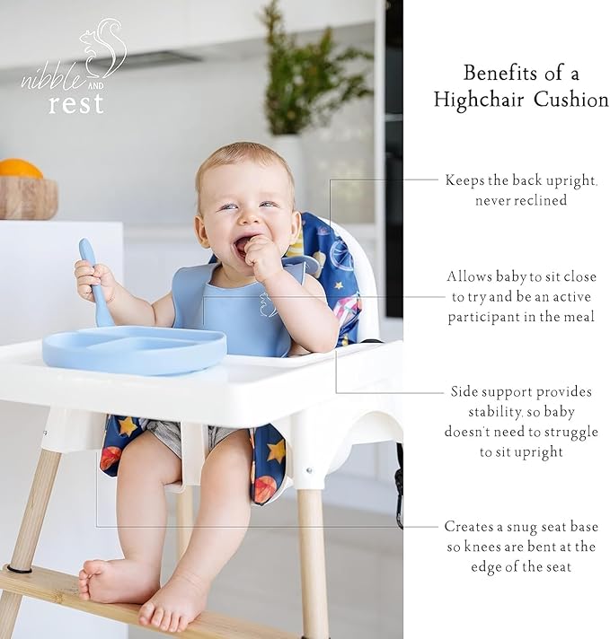 Nibble and Rest Highchair Insert Cover, Compatible for IKEA Antilop Highchair, High Chair Accessories Stain-Proof and Wipeable Insert Cover(Cushion NOT Included)(Daisy)