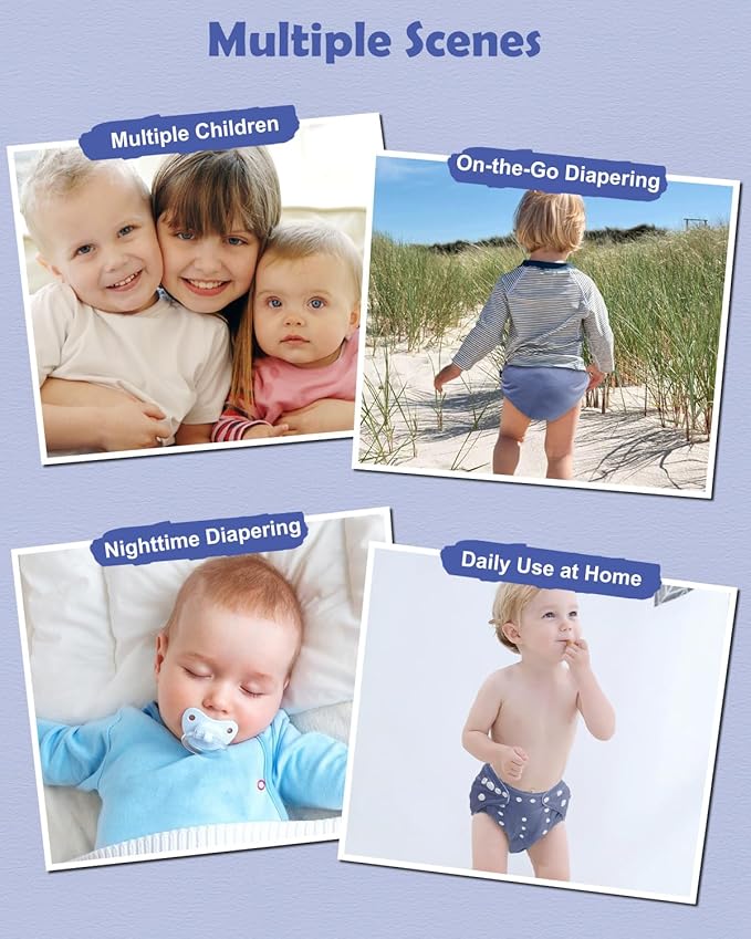 Babygoal Cloth Diaper Covers 6 Pack