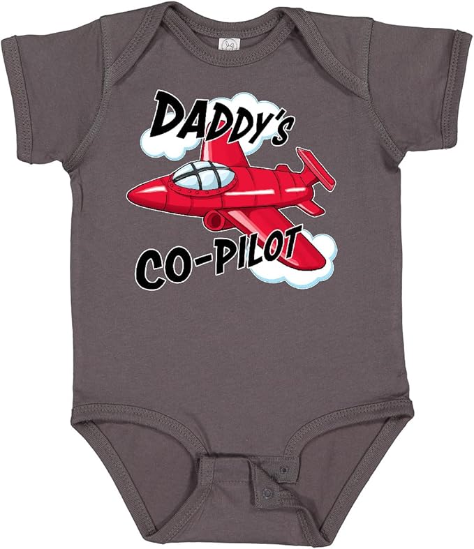 inktastic Daddys Co-Pilot for Fathers Day Baby Bodysuit