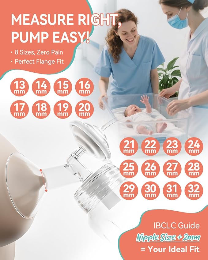 Breast Pump Parts Compatible with Spectra S1,S2,S9 Plus, Replacement Kit for Spectra Pump Parts 2PC Include 24 mm Flange, Duckbill Valve, Tube,Bottle, Backflow Protector, Not Original Accessories