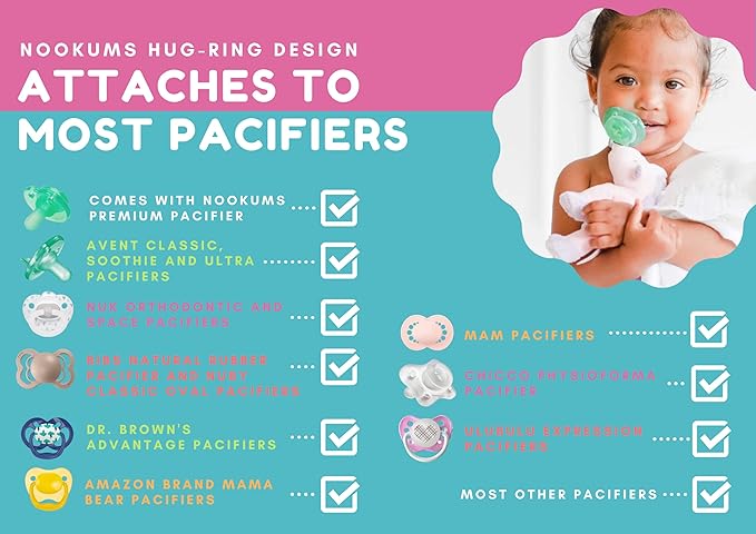 Nookums Paci-Plushies Buddies - Lobster Pacifier Holder - Adapts to Name Brand Pacifiers, Suitable for All Ages, Plush Toy Includes Detachable Pacifier