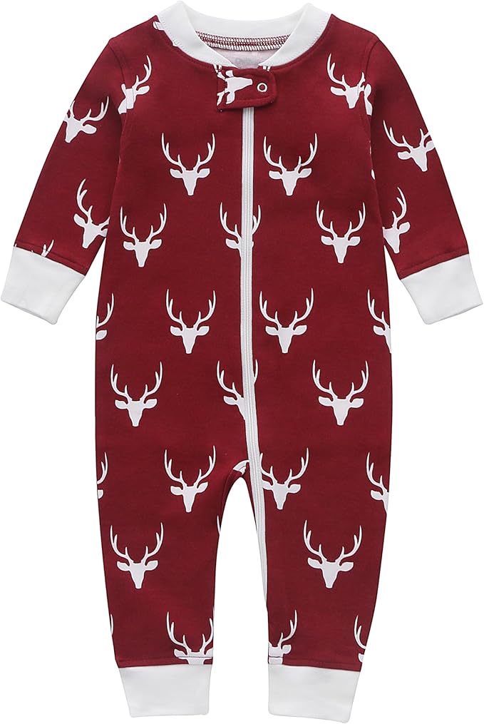 Owlivia Organic Cotton Baby Boy Girl Zip up Sleep 'N Play Pjs, Footless, Long Sleeve