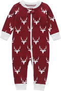 Owlivia Organic Cotton Baby Boy Girl Zip up Sleep 'N Play Pjs, Footless, Long Sleeve