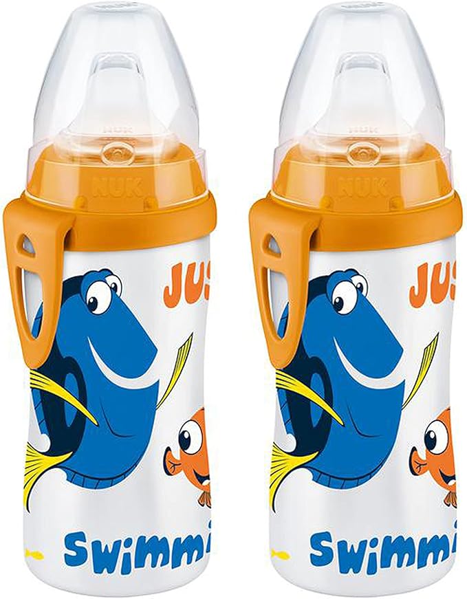 NUK Finding Dory Active Cup 10oz, 2 Count (Pack of 1) – BPA Free, Spill Proof Sippy Cup