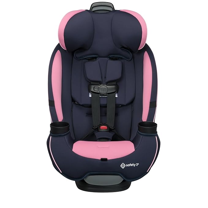 Safety 1st Grow and Go All-in-One Slim Convertible Car Seat, Rear Facing, 5-40 lbs, Forward Facing (30–65 lbs), High Back Booster Seat 40-100 pounds, Vineyard Girl