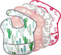 Accmor Baby Bibs, Waterproof Baby Toddler Bibs, Apron Smock Bib for Baby Boys Girls, Essential Must Have for Eating, Feeding