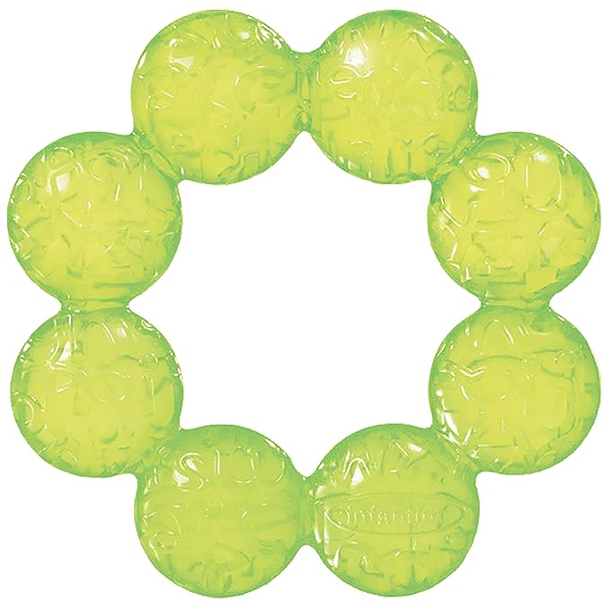 Infantino Water Teethers – Sensory Exploration, Teething, Cooling & Massaging Relief for Sore Gums, Lime & Blue, 3-Pack