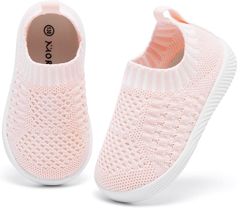 MORENDL Baby Toddler Walking Socks Non-Slip Breathable Unisex Casual Sneakers