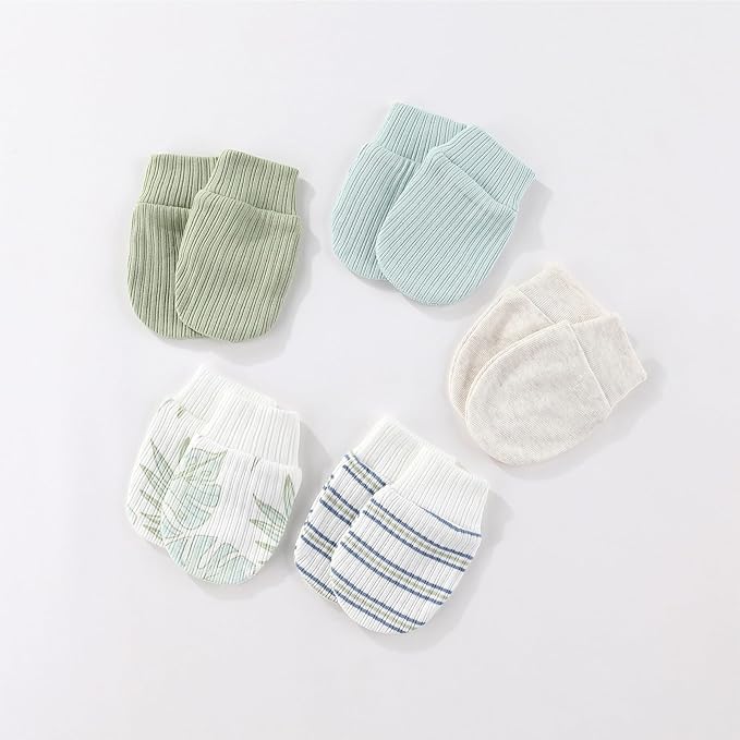 15 Pack Infant Hats Gloves Socks Unisex Baby Boy Girl Accessories Set Cotton New Born Caps Mittens