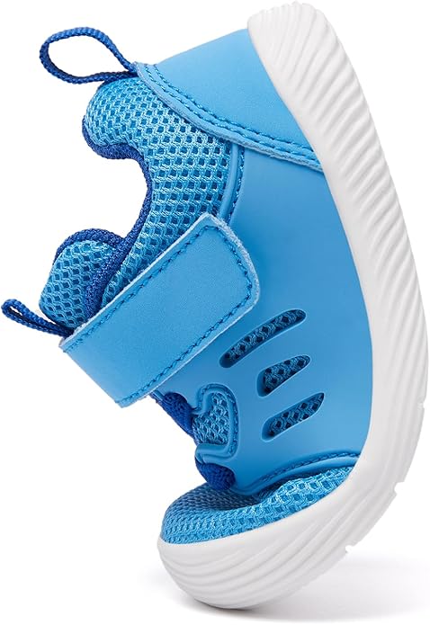 MORENDL Toddler Sneakers Baby Boys & Girls Barefoot Shoes Lightweight Breathable Walking Running Tennis Athletic Sport Shoes
