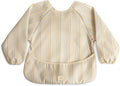 mushie Long Sleeve Baby Bib | Water Resistant Adjustable Fit for Ages 6-24 Months