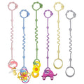 Toy Straps for Baby,RTMOK Silicone Setpacifier Clip,Applies to Car Seat Toy,Teether Toy,High Chair,Stroller Accessories,Baby Toy Clips,Cribs,Rocking Chair (Multicolored)