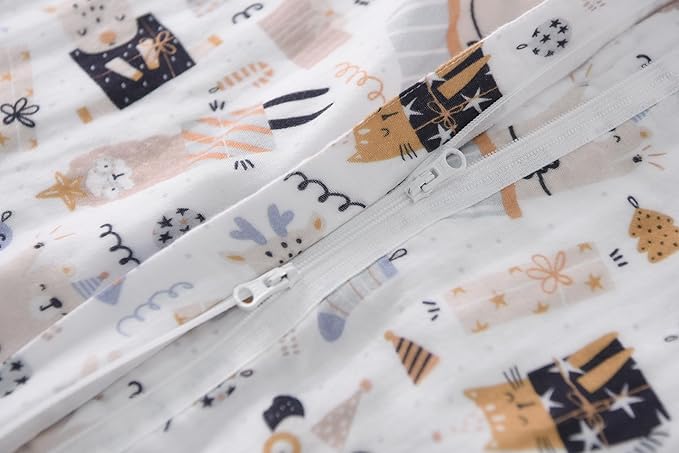 TADO MUSLIN Toddler Sleep Sack 1-2T, 0.5 TOG Lightweight Wearable Blanket, 100% Organic Cotton Muslin, Sleeveless, 2-Way YKK Zipper, OEKO-TEX Certified, 12-24 Months Sleeping Bag