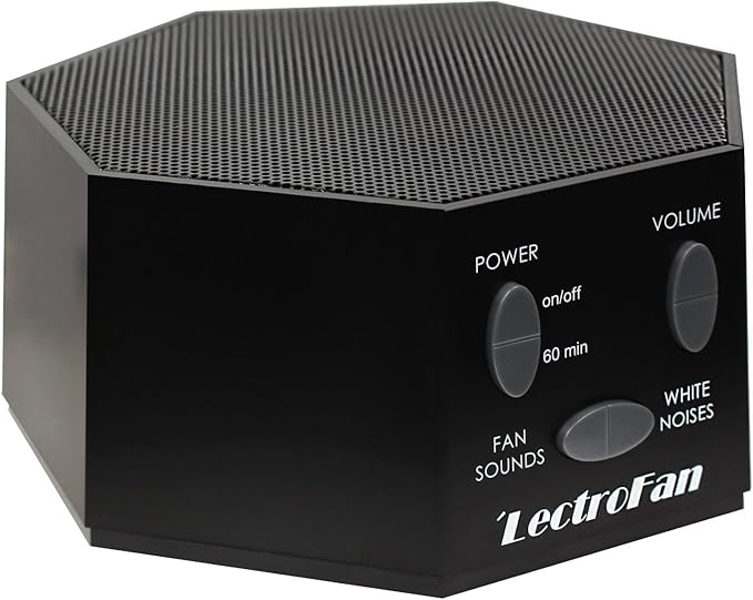 Adaptive Sound Technologies LectroFan Classic - Soothing Sound Machine for Sleep - Built-in Sleep Timer - Compact Design - Non-Looping Sounds - Speech Privacy - Black
