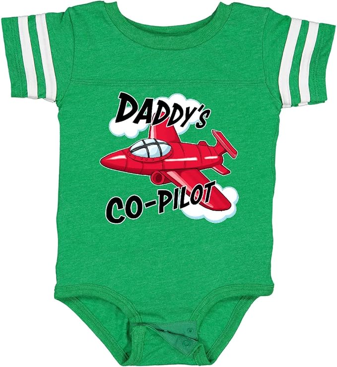 inktastic Daddys Co-Pilot for Fathers Day Baby Bodysuit