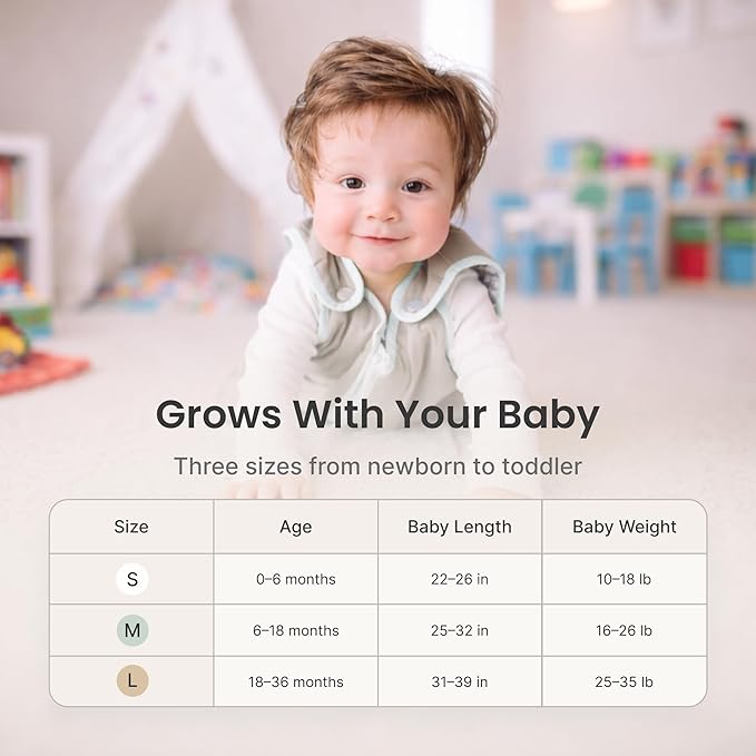 Baby Deedee Sleep Nest Original - Baby Sleep Sack 2.5 TOG 18-36 Months, Winter Sleeping Bag with Soft Cotton & Patented Shoulder Snaps, Wearable Blanket for Boy Girl Infant Toddler, Peacock
