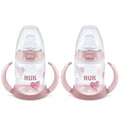 NUK Learner Cup, 5 Oz, Pack of 2, Pink Hearts, Soft Spout, Easy-Grip Handles, BPA Free, Spill Proof, Transition Sippy Cup