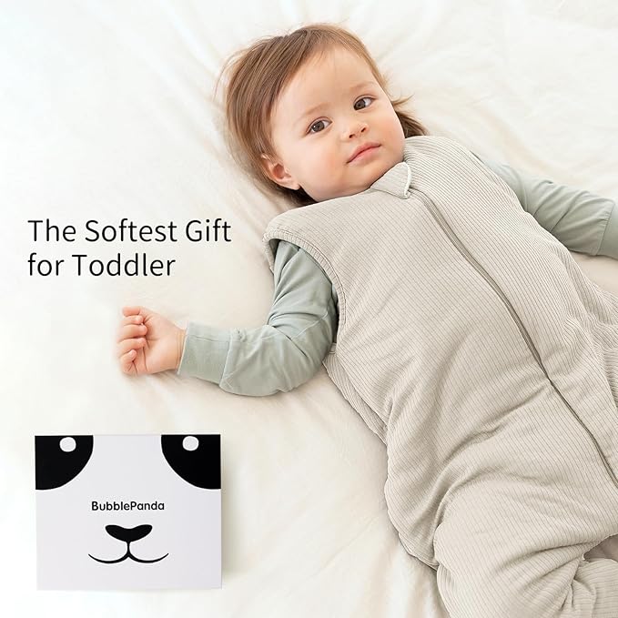 Rayon Made from Bamboo Toddler Sleep Sack with Feet 12-24 Months 1.0 Tog Breathable Sleep Sack 1t-2t Ultra Soft Baby Wearable Blanket with Legs Unisex Sleeping Bag with 2-Way Zipper
