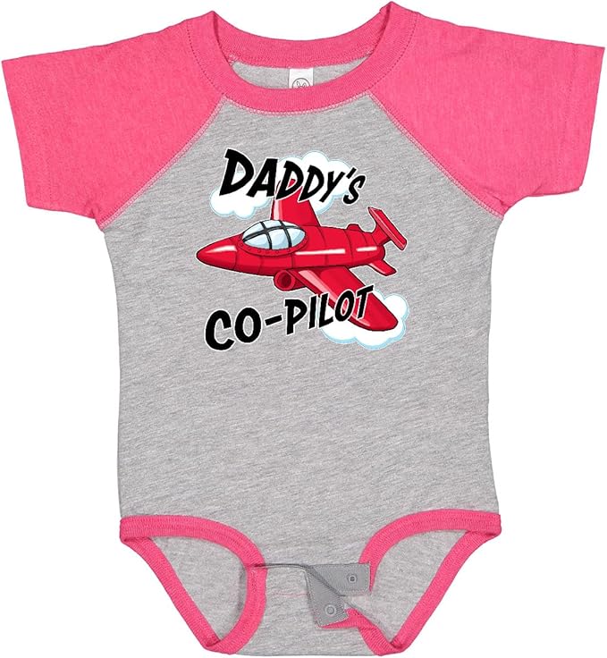 inktastic Daddys Co-Pilot for Fathers Day Baby Bodysuit