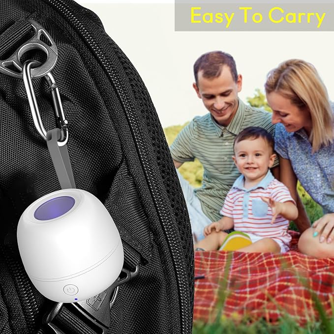 StarWin Portable Pacifier Sanitizer On The Go, Newborn Pacifier Holder, Mini Pacifier Storage Case for Travel, Keep's Baby's Binkies Clean (Carry-On 4-Inch)