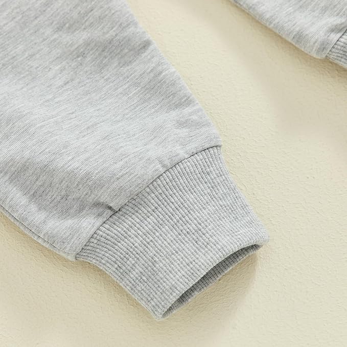 Toddler Baby Boy Fall Winter Outfit Long Sleeve Letter Print Sweatshirts and Jogger Pants Infant Boy Clothes