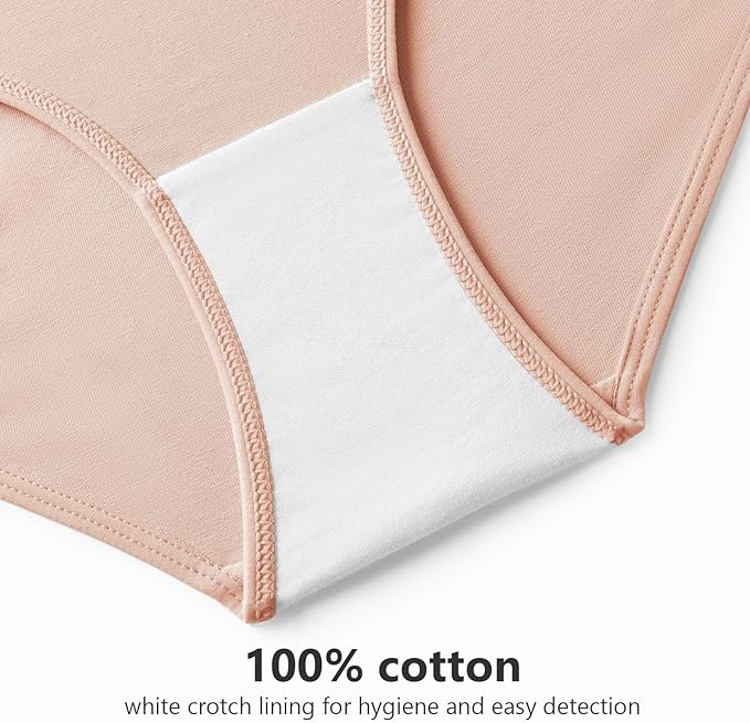 Angelhood 6 Pack Womens Cotton Maternity Underwear,Healthy Maternity Pregnancy Panties Postpartum Mother Under Bump Underwear