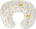 Nursing Pillow, Breastfeeding Pillow with Removable Cotton Cover, Baby Feeding Pillow for Mom Easier Breast Feeding and Bottle Feeding, Breastfeeding Support Cushion for Newborn (Flower Beige)