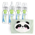 Dr. Brown’s Anti-Colic Options+ Narrow Baby Bottles, 4oz 4-Pack and Infant Gripebelt for Natural Colic Gas and Upset Stomach Relief in Babies and Toddlers, 0-3m, Panda