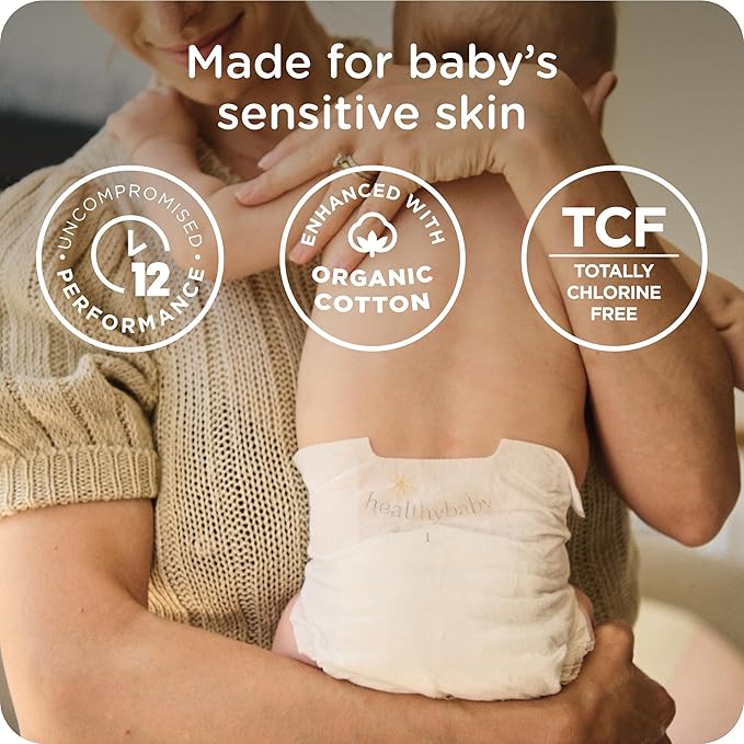 Our Diapers | EWG Verified Safe & Plant-Based Diapers | Leak Protection | Soft Organic Cotton Shell | Chlorine-Free Diaper for Sensitive Skin | Size 4 (22-32 lbs) 36 Count