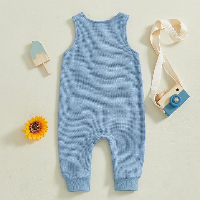 Kuriozud Newborn Infant Unisex Baby Boy Girl Clothes Button Romper Jumpsuit Basic One Piece Outfits
