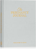 Lanpn My Pregnancy Journal Memory Book for First Time Mom, 156 Page Pregnant Announcement Must Have Planner Scrapbook, Pregnancy Tracking Diary Mom to Be Keepsake Gift for Expecting New Parent Grey
