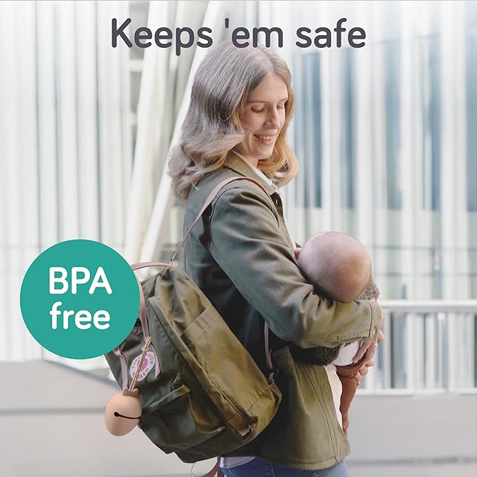 Baby Uma Silicone Pacifier Holder Case - BPA-Free, Dishwasher-Safe & Universal Pacifier Case for Diaper Bag, Fits 2 Pacis