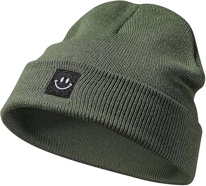 Baby Beanie Knit Ski Hat with Cute Face for Girls Boys 0-7 Years
