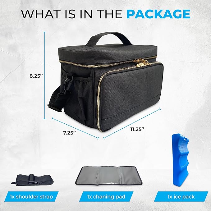 Breast Pump Bag - Breast Milk Cooler Travel Bag, Pumping Bag, Diaper Tote Bag, Pumping Bag for Work, Breast Pump Bag with Cooler Ice Pack, Compatible with Spectra S1, S2