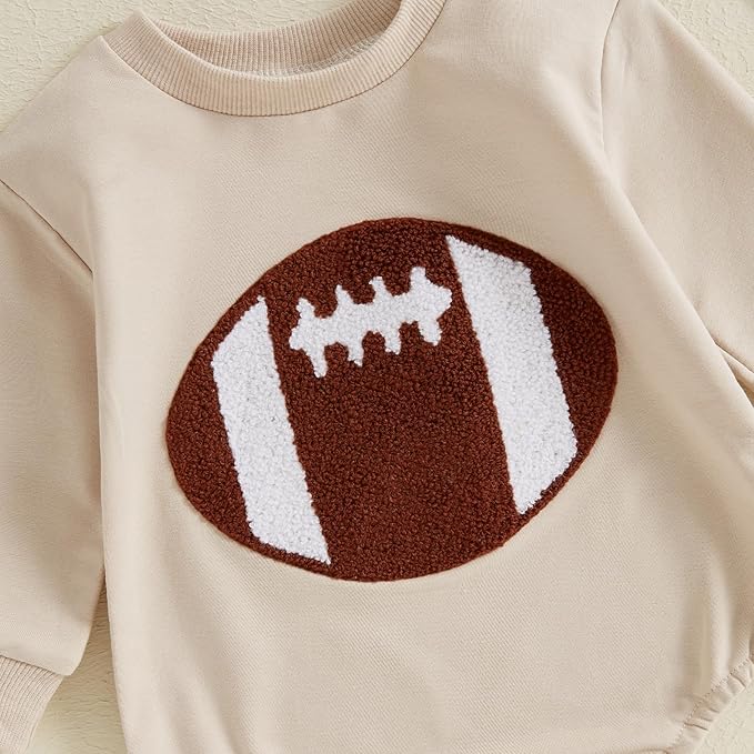 VISGOGO Newborn Infant Baby Boy Girls Oversized Romper Little Dude Sweater Onesie Coming Home Outfit Neutral Clothes