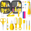 Baby Grooming Kit for Boys Girls Safety Newborn Nursery Essentials Grooming Set Gift for First-time Parents, Yellow 25 in 1
