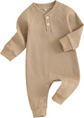 Kuriozud Newborn Infant Unisex Baby Boy Girl Clothes Button Romper Jumpsuit Basic One Piece Outfits