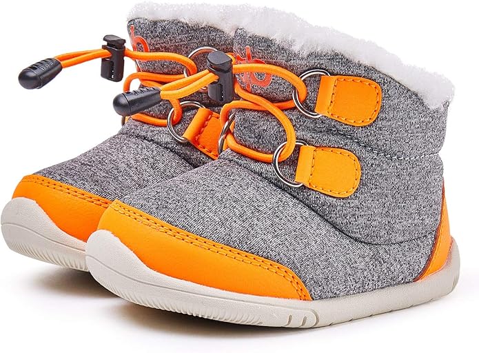 BMCiTYBM Toddler Baby Snow Boots Winter Shoes Boys Girls Cold Weather Baby Faux Fur Shoes