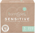 Earth & Eden Sensitive | Eco-Conscious & Hypoallergenic Diapers | Size 3 | 222 Count