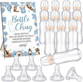 TrelaCo Cool Baby Shower Games Bottle Chug Sign and 12 Pcs Baby Bottle Shower Favor for Games Gender Reveal(Blue,Little Cowboy)