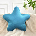 Teal Star Throw Pillow, Cute Star Pillow Room Decor, Soft 14.9" Star Shaped Decorative Throw Pillow for Bedroom, Star Plush Floor Cushions Pillows