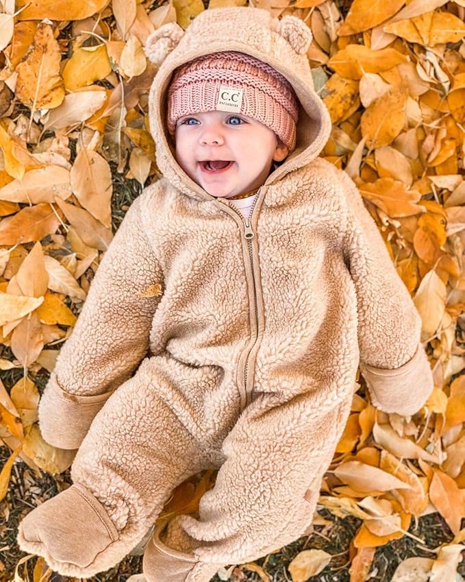 Funky Junque Baby Winter Hat – Cute Newborn Hats, Cozy Warm Infant Beanie, Soft Knit Stocking Stuffer for Babies 0–12 Months