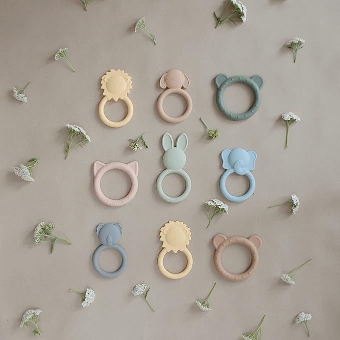 mushie Silicone Baby Teether Toy | Elephant