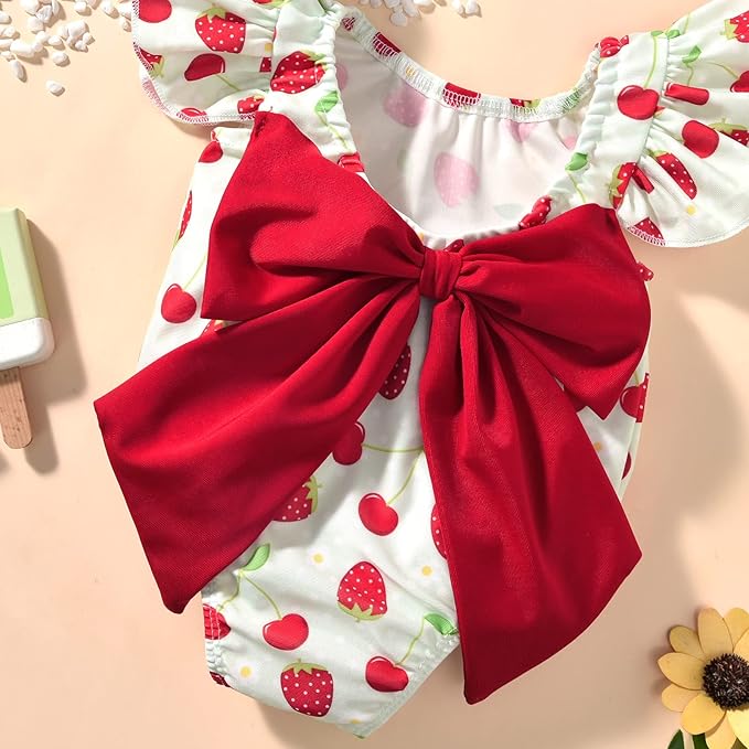 Toddler Girl Baby Ruffles Mermaid Fish Scale Swimsuit One Piece Swimwear Bathing Sunsuit